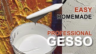 How to Make Gesso for Painting  Easy Homemade Recipe  No PVA [upl. by Janean]