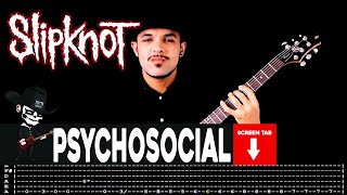 【SLIPKNOT】 Psychosocial  cover by Masuka  LESSON  GUITAR TAB [upl. by Kendyl833]