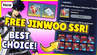 EPIC FREE SSR JINWOO WEAPON amp 10000 ESSENCE30 SUMMONS WHAT TO CHOOSE Solo Leveling Arise [upl. by Ecenaj909]