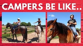 Types of Equestrians at Horse Camp🐴 [upl. by Zeni]