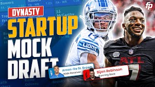 LETS GO DRAFTING ⎮ Dynasty Startup Mock Draft 2024 Fantasy Football [upl. by Korey]