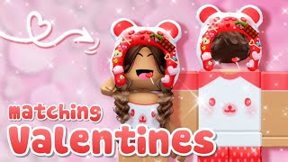 Roblox Matching Valentines Day Outfit Ideas Girls and Boys CODES INCLUDED [upl. by Celene786]