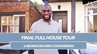 COMPLETED HOUSE TOUR  6 BEDROOM HMO CONVERSION [upl. by Dulsea]