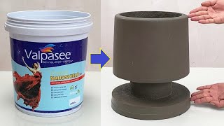 The Simplest Way To Make Beautiful Flower Pots From Plastic Containers And Cement [upl. by Etnoj]