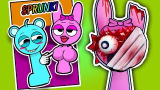 INCREDIBOX SPRUNKI Game Book📚 Rescue Pinki amp Blue Sky Eye cold lemonade Love Story💕Squishy DIY [upl. by Burnside]