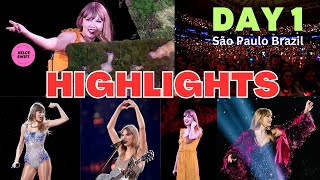 Taylor Swift’s LARGESTEVER crowd in São Paulo The Eras Tour Day 1 HIGHLIGHTS erastour [upl. by Komarek]