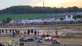 20210827 Hookstown Fair Demolition Derby H1 Power Wheels [upl. by Aisatsanna]