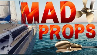 Mad Props  Flexofold Sailboat Propellers  3 Blade folding Prop  Sailing with the Jamess Ep 50 [upl. by Aynwat]