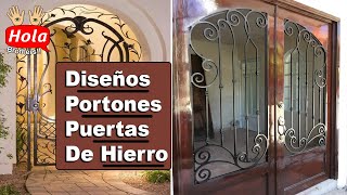 Top Diseños de portones y puertas hechas de hierro [upl. by Yedok317]