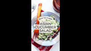 Asian Cucumber Salad Recipe [upl. by Bounds]