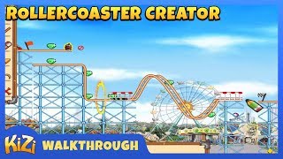 Kizi Games Rollercoaster Creator → Walkthrough [upl. by Adnala]