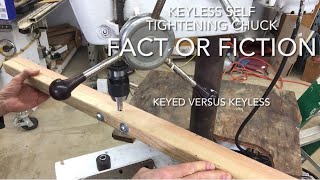 Keyless Drill Chuck SelfTightening Compare Keyed to Keyless WEN DPA 131H [upl. by Bahr811]