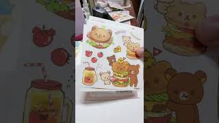 rilakkuma cutting sticker koguma korilakkuma bagel cute donut [upl. by Yesnel]