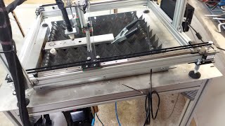 Homemade CNC plasma cutter Hbot movement system [upl. by Zweig]