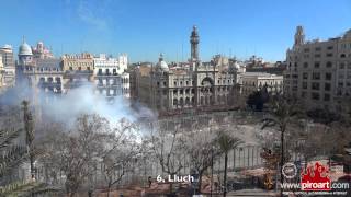 Mascletá de Lluch en Fallas 2014 jueves 6 de marzo [upl. by Ecnedac]