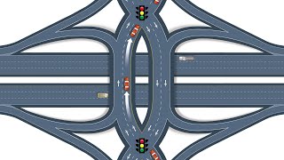 Navigating the Diverging Diamond Interchange [upl. by Adamsen14]