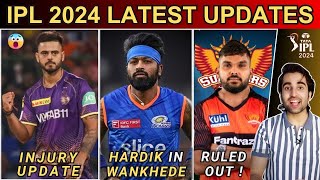 IPL 2024  Nitish Rana Injury Update  Hasaranga Out of IPL  Hardik Pandya in Wankhede  KKR  SRH [upl. by Glanti80]