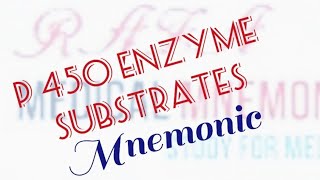 P 450 Enzyme Substrates  Medical Mnemonic 72 [upl. by Enineg]