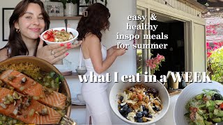 what i eat in a WEEK monday  thursday healthy and light SUMMER meals to get and stay FIT [upl. by Fassold399]