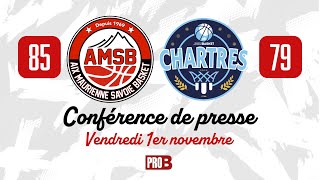 Conférence de presse  AMSB vs Chartres  0111 [upl. by Garnet]