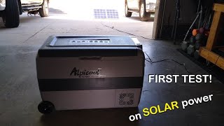 Alpicool T50 Dual Temp Control Portable RefrigeratorFreezer initial test [upl. by Han]