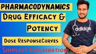 Drug Efficacy amp Potencydifference between efficacy amp potency Dose Response Curves [upl. by Doownel120]