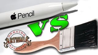 Apple Pencil VS Paint Brush [upl. by Tennek]