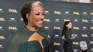 Millicent Shelton Lessons in Chemistry director on 2024 DGA Awards red carpet [upl. by Aryc]