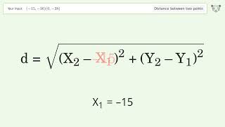 Find the distance between two points p1 1516 and p2 038 StepbyStep Video Solution [upl. by Evangelist]