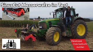 TEST Messerwalze SinusCut von Saphir in der Zwischenfrucht und in den Maisstoppeln riccic [upl. by Gnous81]