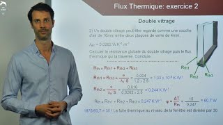 Double vitrage  flux thermique  resistance thermique [upl. by Lajet]