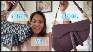 FAKE vs REAL DIOR Saddle bag [upl. by Delia]