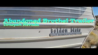 Abandoned Brothel Trailer in Tonopah Nevada [upl. by Ayatnohs]