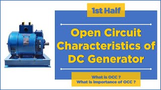 Open circuit characteristics of DC Generator  OCC of DC Generator  Mruduraj [upl. by Mutua936]