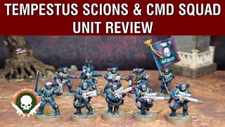 Unit Review Tempestus Scions and Command Squad  10th Edition Index [upl. by Annahtur]