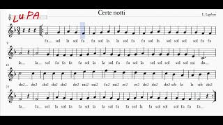 Certe notti L Ligabue  Flauto  Note  Spartito  Karaoke  Instrumental  Recorder [upl. by Niarb]