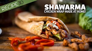 Easy Homemade Chicken Shawarma Wrap [upl. by Rodavlas845]