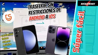 ✅Como pasar contactos fotos de Android a IPHONE toda la información [upl. by Coheman]