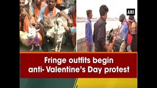 Fringe outfits begin antiValentines Day protest  ANI News [upl. by Marcela24]