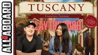 VITICULTURE with TUSCANY Expansion  Board Game  2Player Playthrough  A Wine for All Seasons [upl. by Swope328]