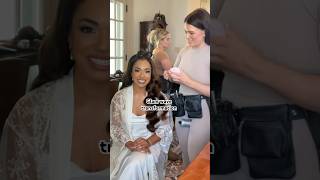 Bridal hair glam wave tutorial on naturally curly hair using Bellami extensions bridalhairstyle [upl. by Marella]