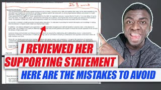 I REVIEWED HER SUPPORTING STATEMENT FOR NHS JOB HERE ARE THE MISTAKES I NOTICED [upl. by Franek]