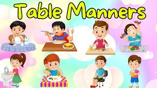 TABLE MANNERS For Kids [upl. by Reamonn]