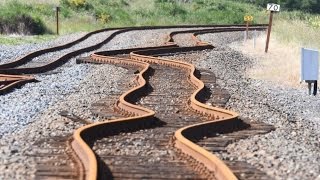 Incredible drone footage of Kaikouras devastated railway line [upl. by Struve]