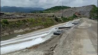 Dewatering in Polavaram Project Dam site 👍 [upl. by Hamfurd]