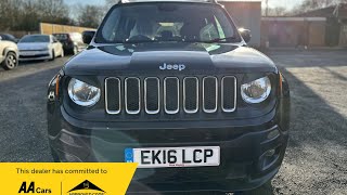 Jeep Renegade 14T MultiAirII Longitude Euro 6 ss 5dr  EK16LCP  Right Hand Motor LTD [upl. by Assiren]