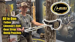 HUNTER SAFETY SYSTEM SLAP STRAP  THE BEST LINEMANS BELT TETHER GEAR HANGER AND DUMP POUCH COMBO [upl. by Campos911]