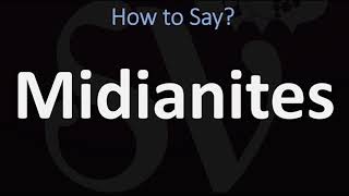 How to Pronounce Midianites BIBLE [upl. by Dinnage]