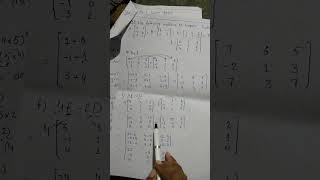 Elementary linear algebra Ex13  Q3  how to add subtract and find trace of a matrix [upl. by Noraa]