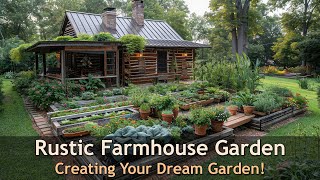 Transform Your Outdoor Space Rustic Farmhouse Garden Ideas [upl. by Carry]